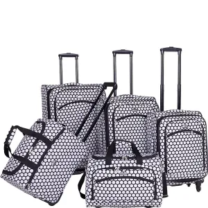 American Flyer Favo Collection 5 Piece Set 4-Wheel Luggage Sets
