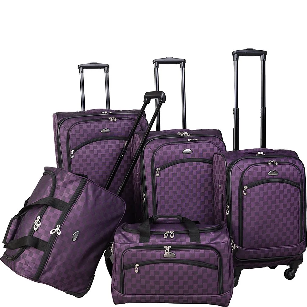 American Flyer Madrid 5 Piece Set 4-Wheel Luggage Sets