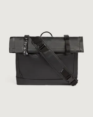 Amphi Roll Top Messenger Bag - 15L - Black Stingray