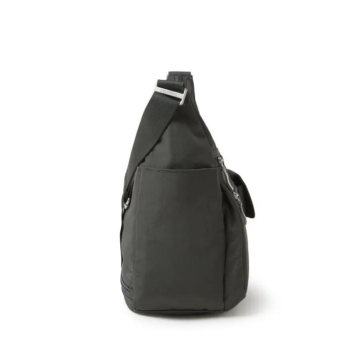 Baggallini Everywhere Crossbody Bagg With RFID Removable Wristlet Wallet