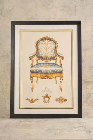 Baroque XVIII Chaise Framed
