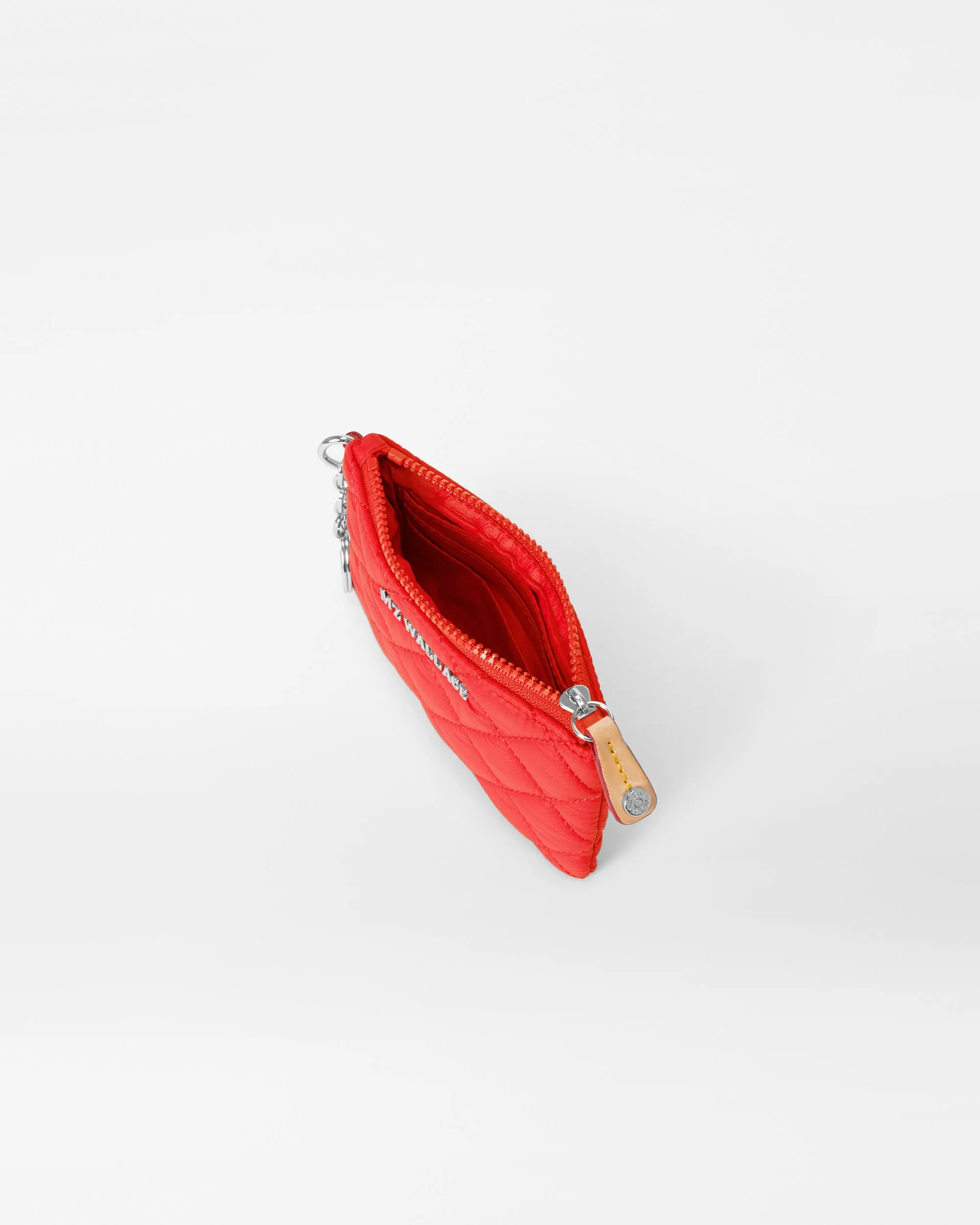 Bright Cherry Flat Metro Key Pouch
