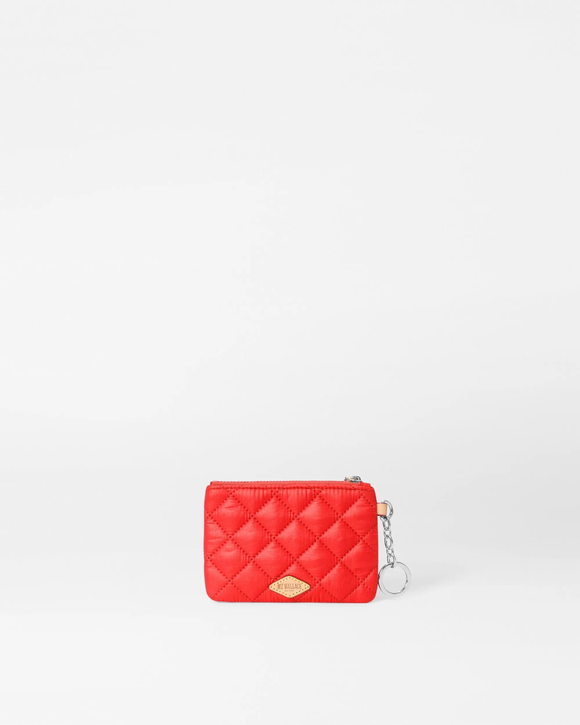 Bright Cherry Flat Metro Key Pouch