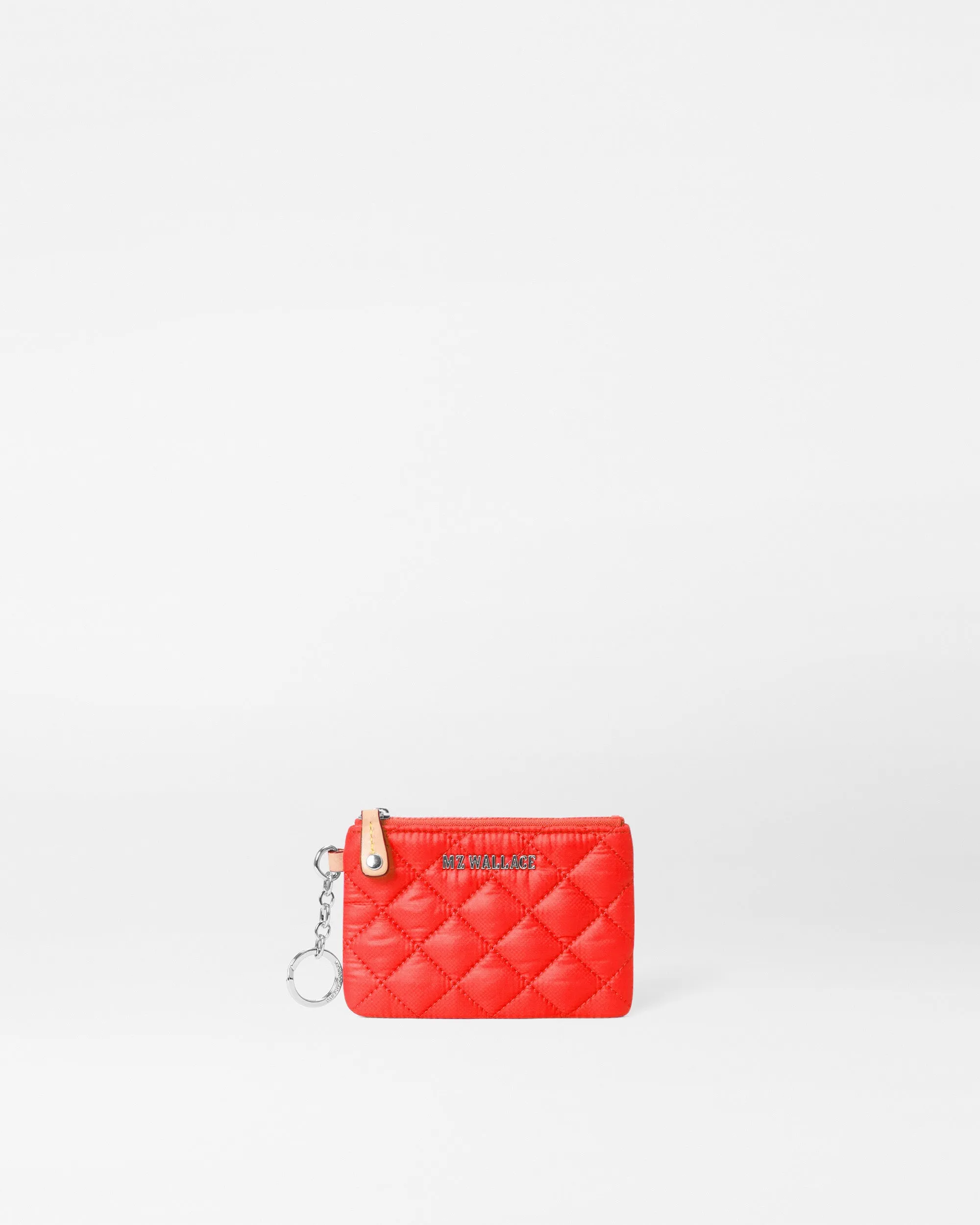 Bright Cherry Flat Metro Key Pouch