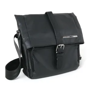 Coated Nylon Cross-Body Gadget Bag