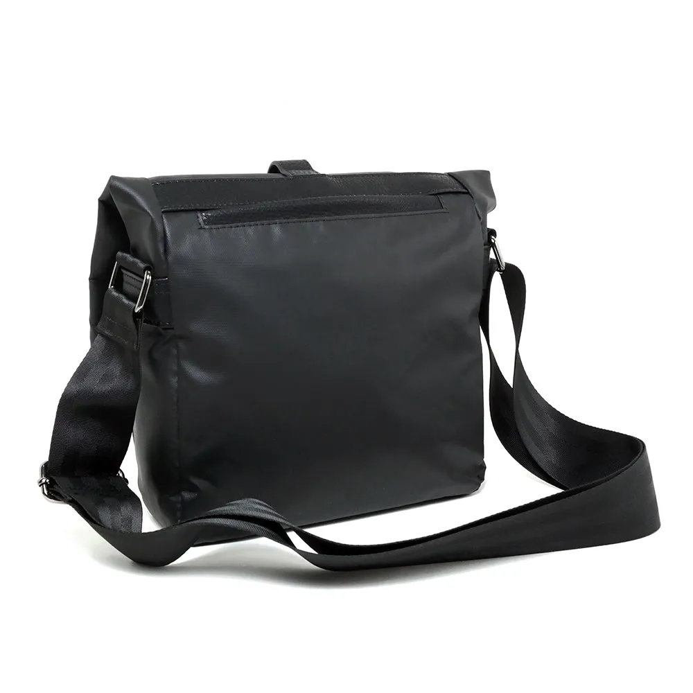 Coated Nylon Cross-Body Gadget Bag
