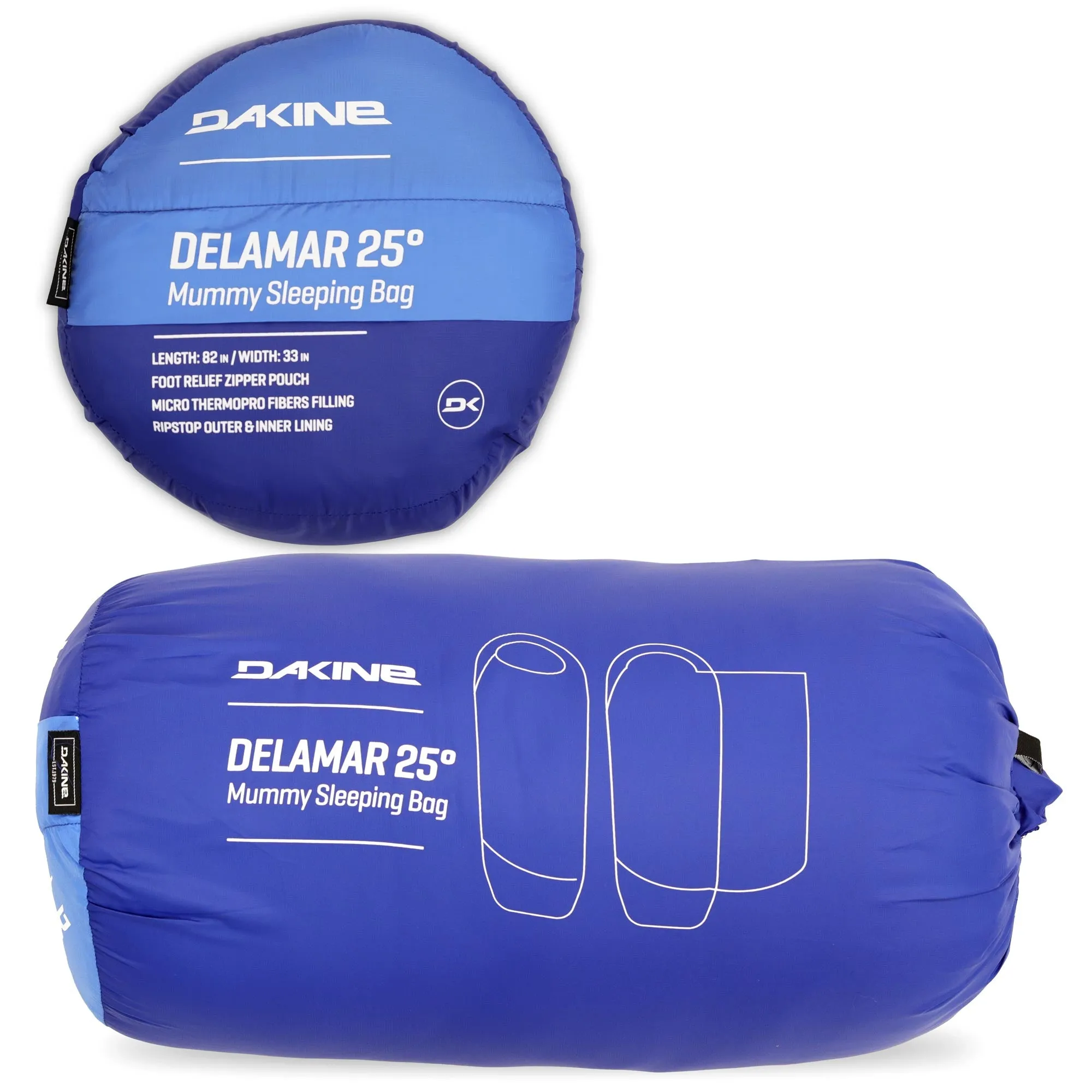Delamar 25 Series Sleeping Bag - Blue / Yellow