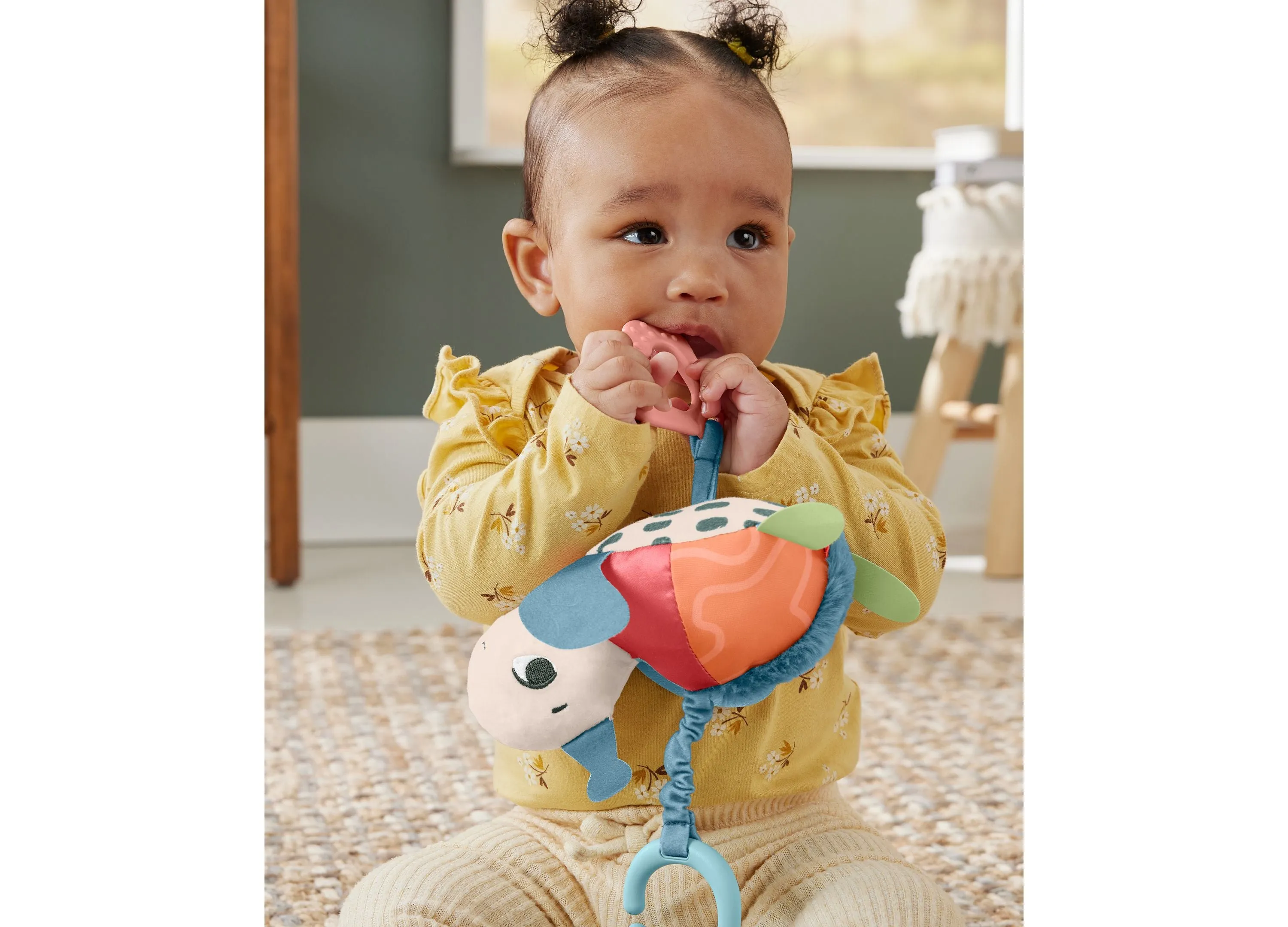Fisher-Price Planet Friends - Sea Me Bounce Turtle Stroller Toy