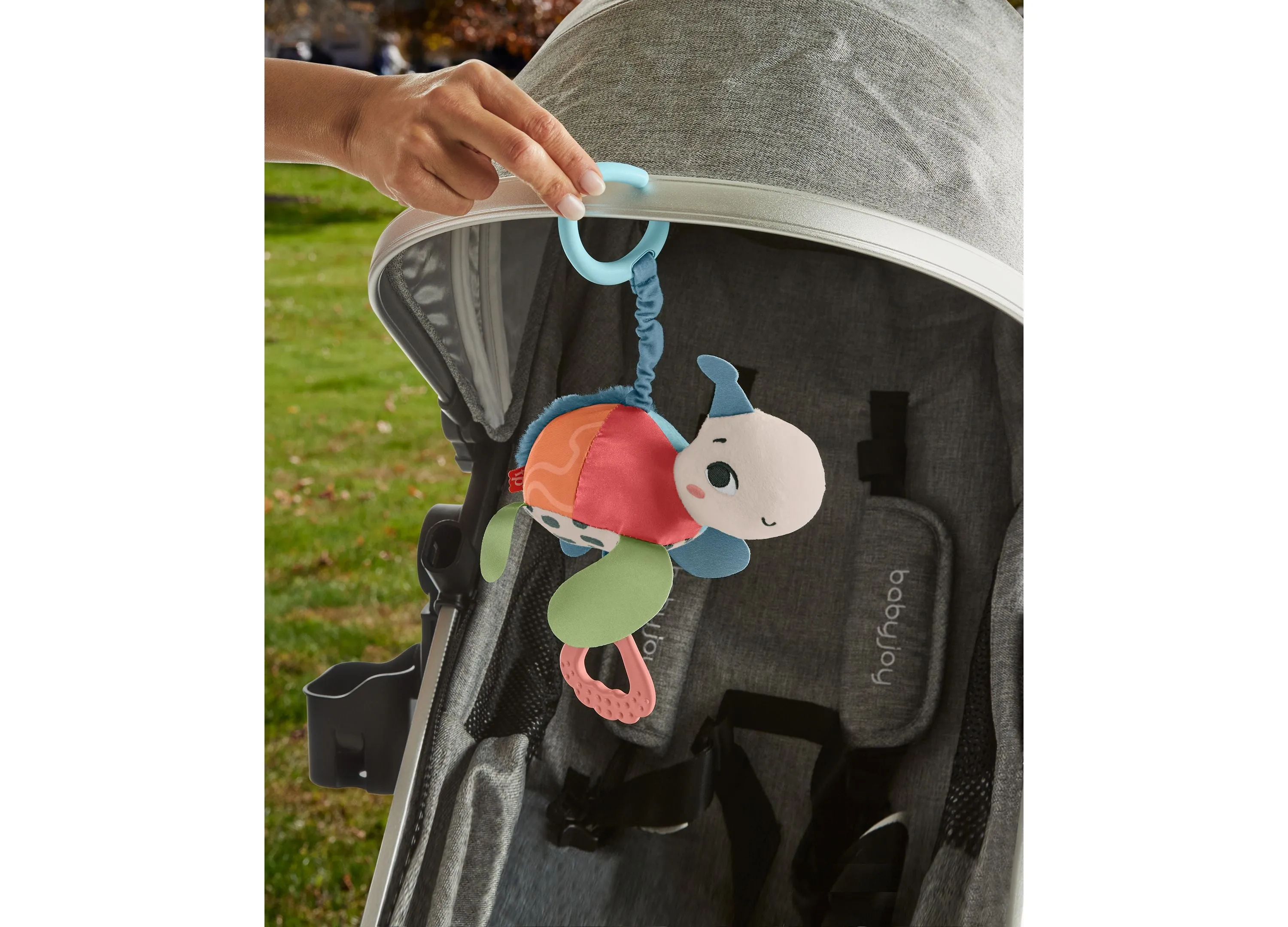 Fisher-Price Planet Friends - Sea Me Bounce Turtle Stroller Toy