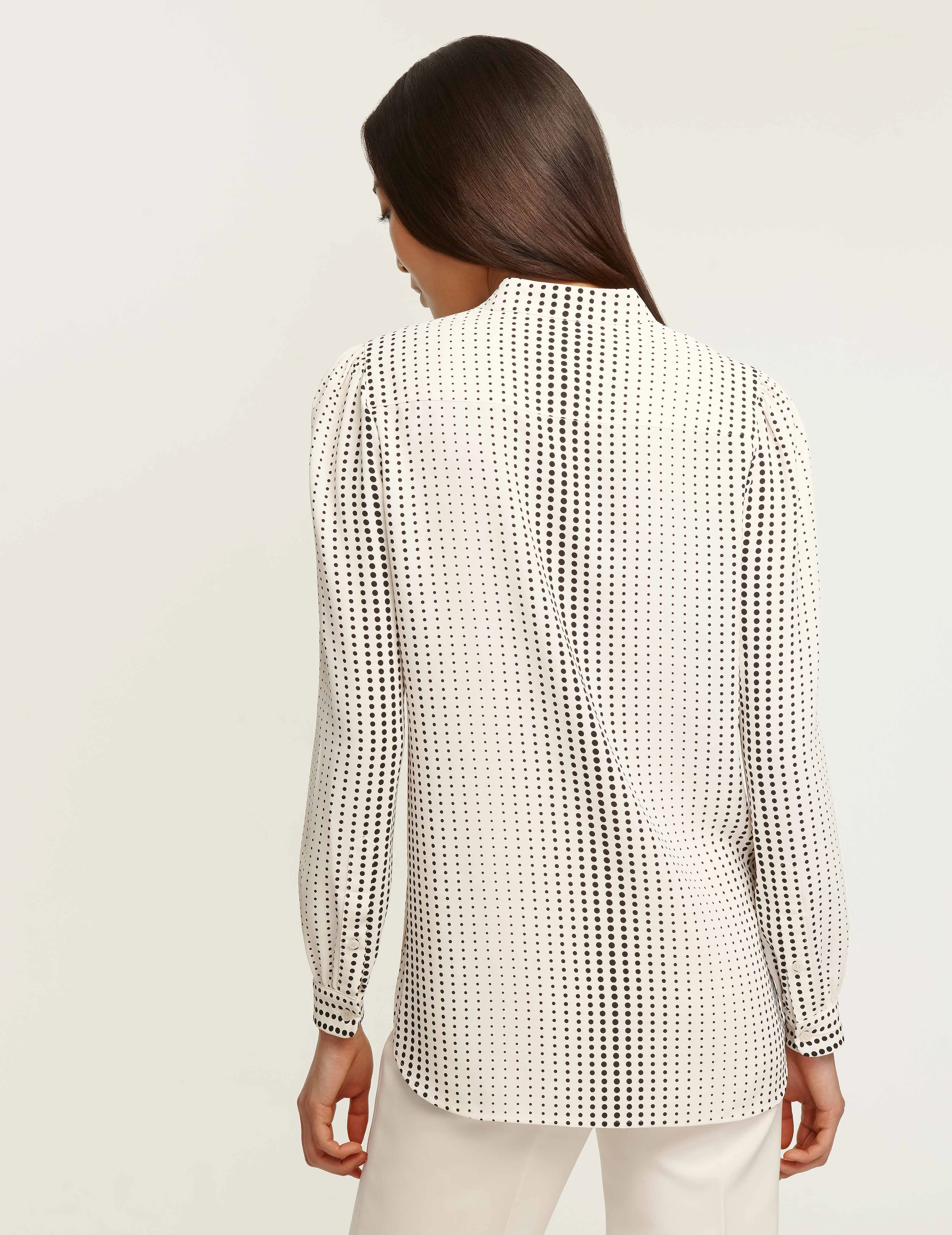 Florentine Dot Print Poet Blouse - Sale