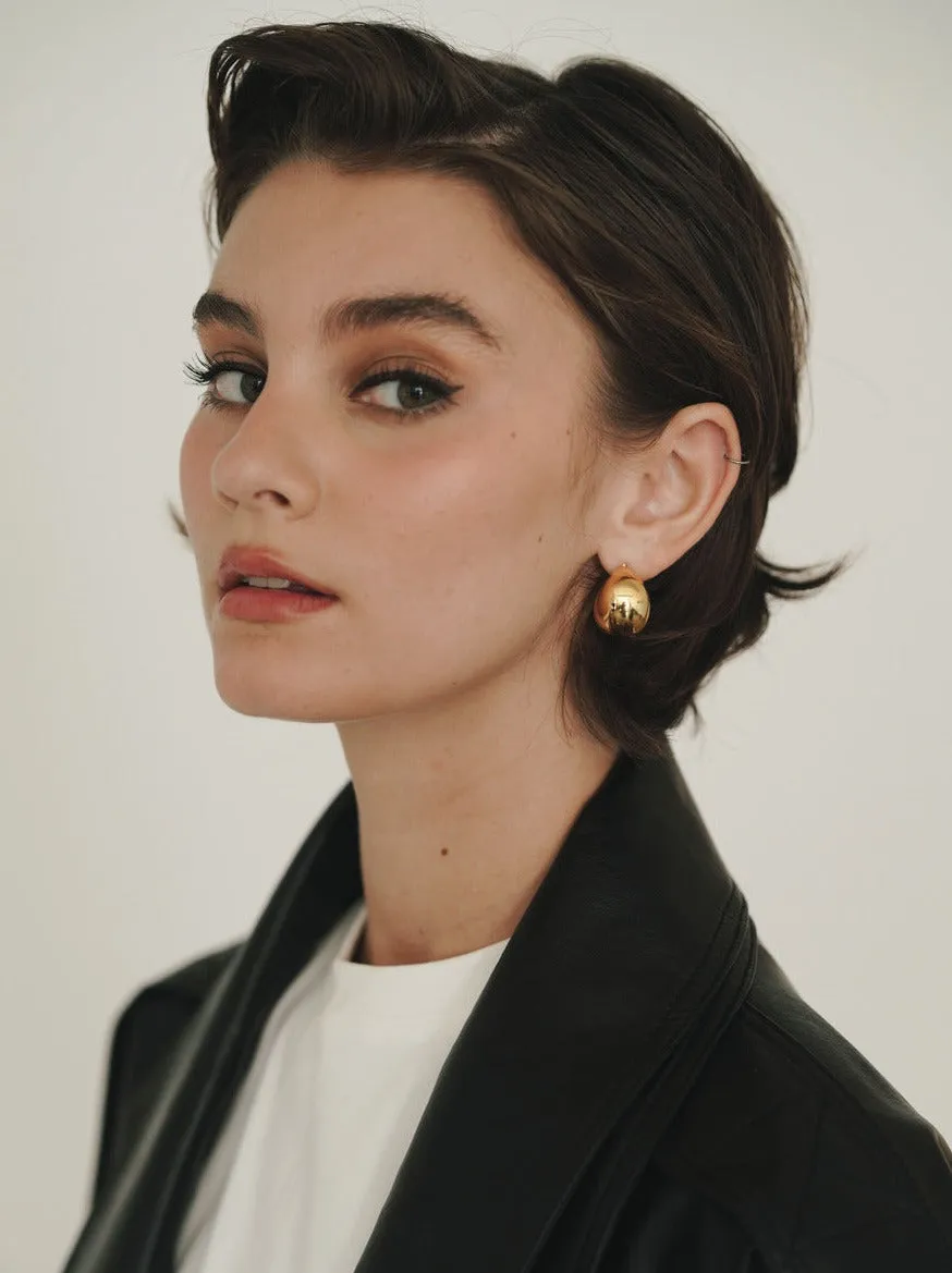 Gold Chunky Hoop Earrings