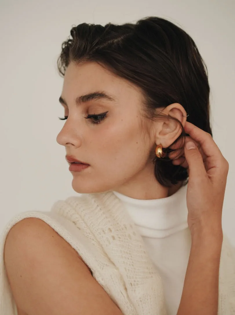 Gold Chunky Hoop Earrings