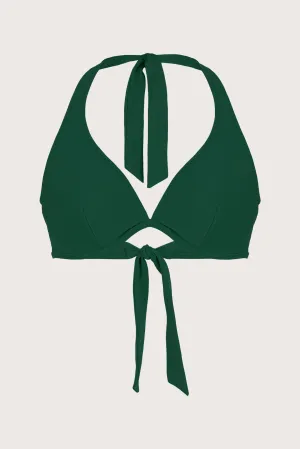Halter Corset Bikini Top Trophy Green