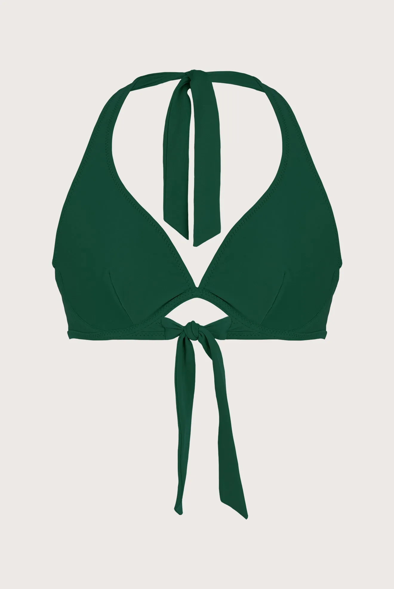 Halter Corset Bikini Top Trophy Green