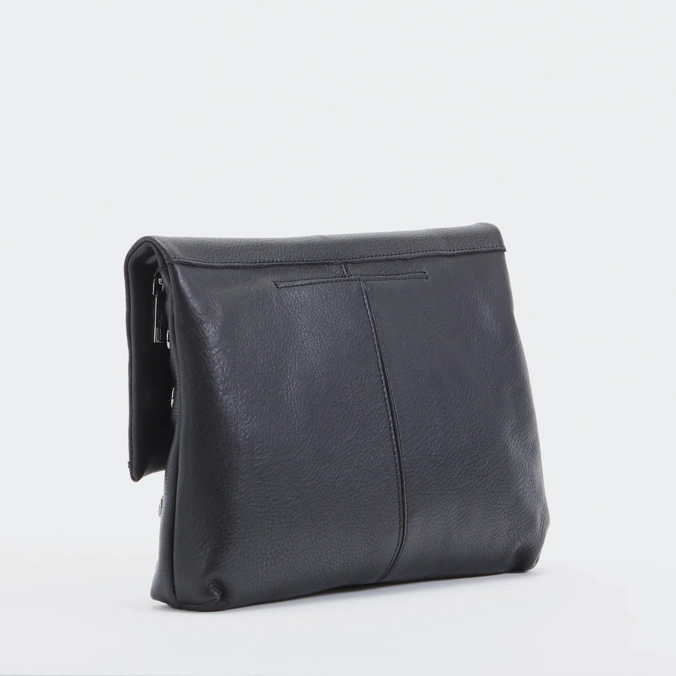 Hammitt VIP Lrg Oversized Crossbody Clutch Black/Gunmetal