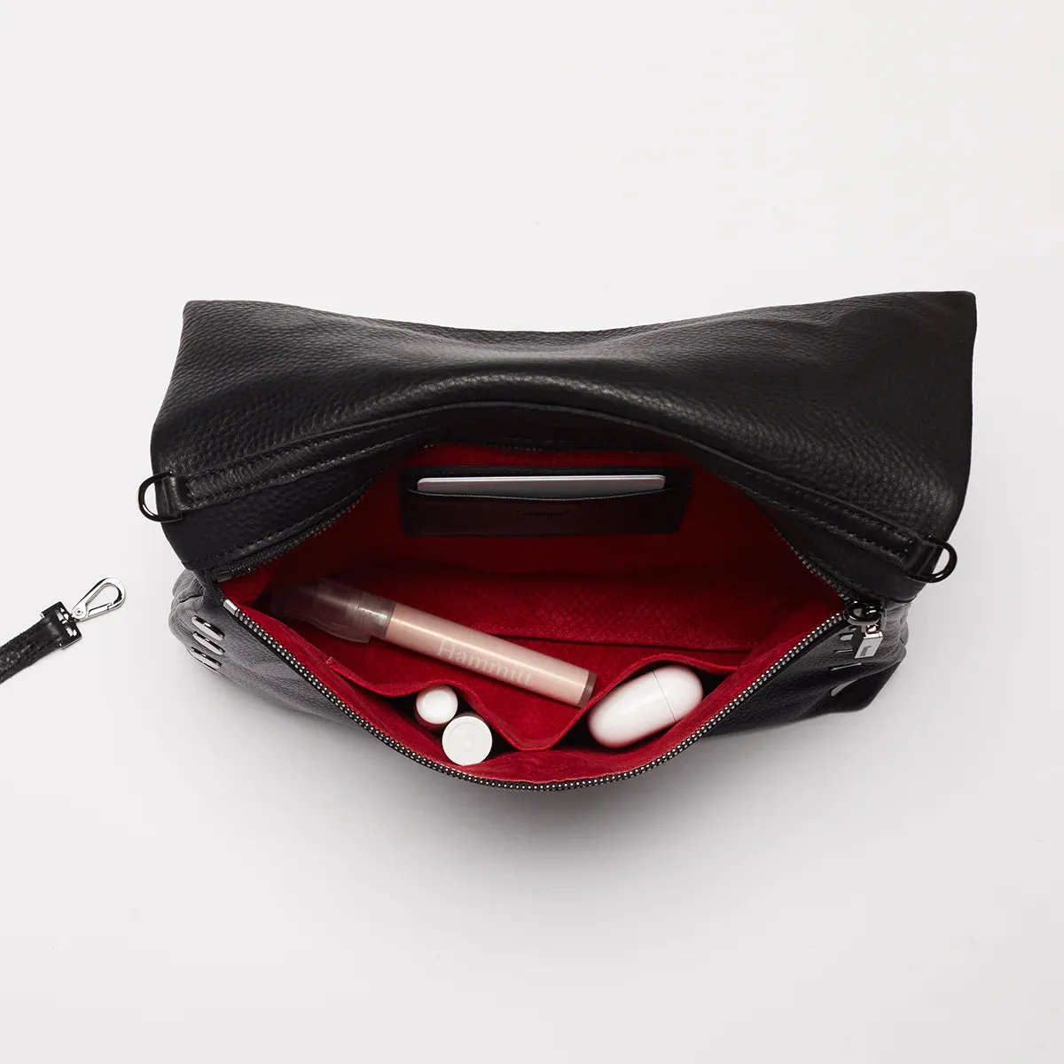Hammitt VIP Lrg Oversized Crossbody Clutch Black/Gunmetal