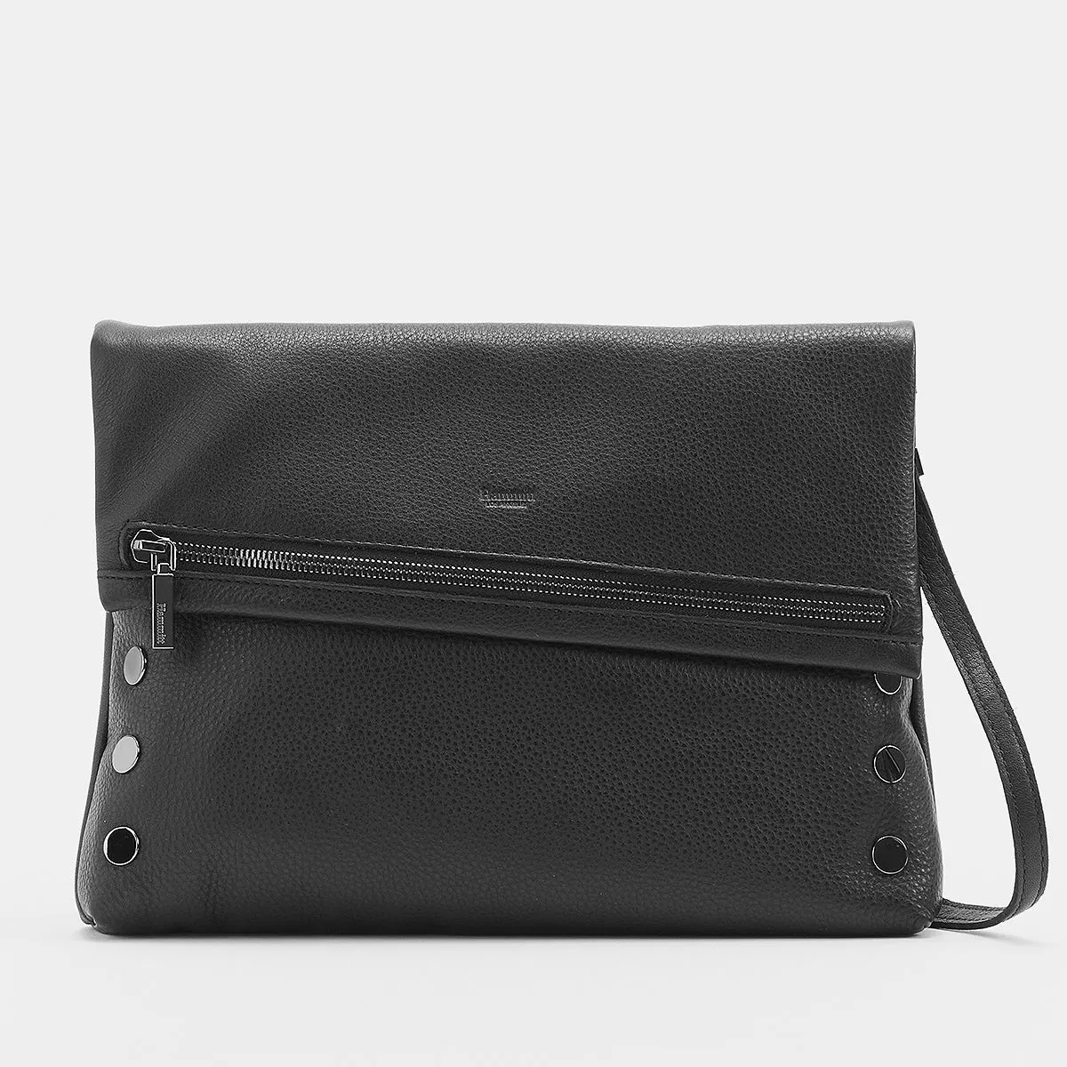 Hammitt VIP Lrg Oversized Crossbody Clutch Black/Gunmetal