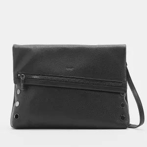 Hammitt VIP Lrg Oversized Crossbody Clutch Black/Gunmetal