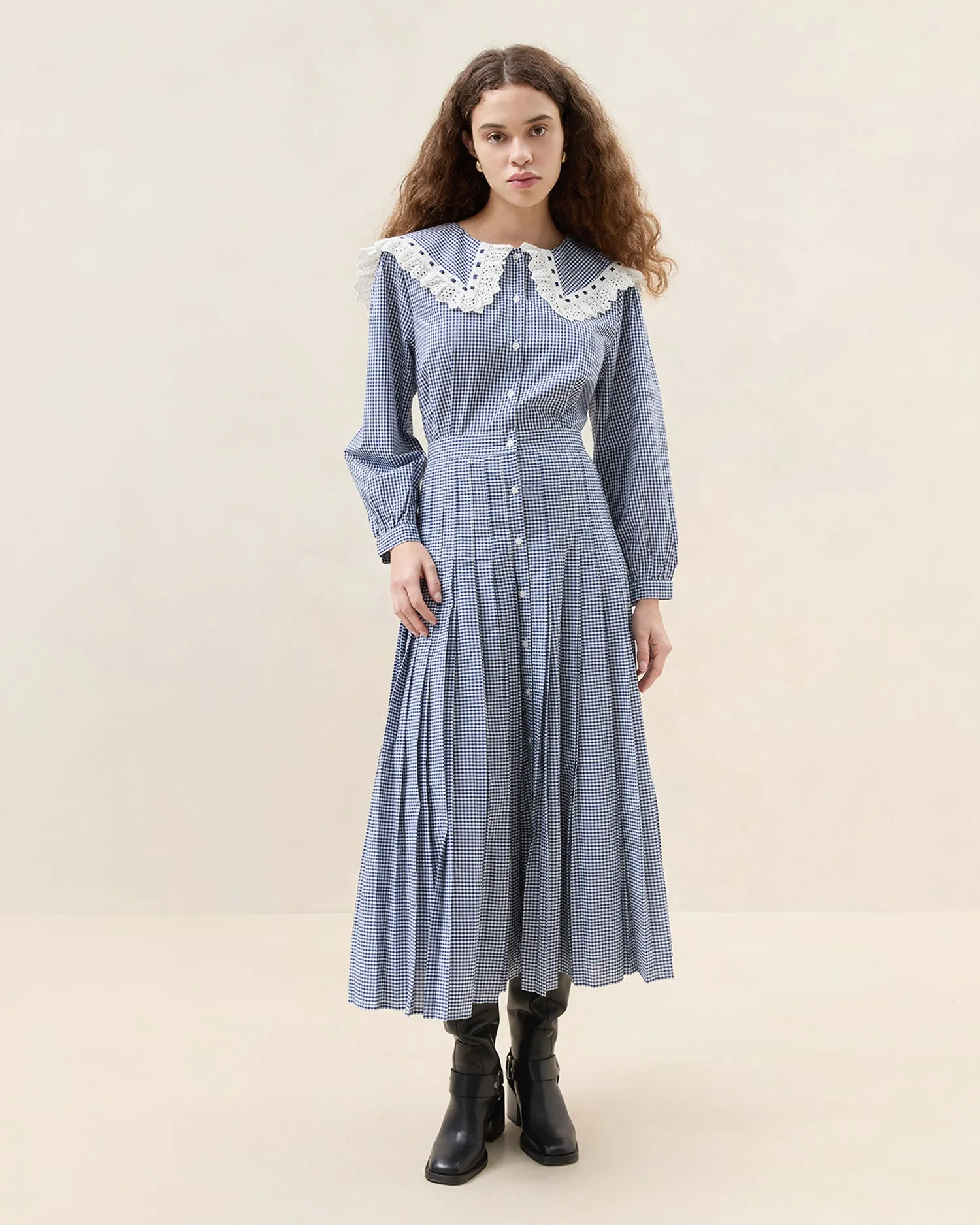 Ida Pleated Dress
