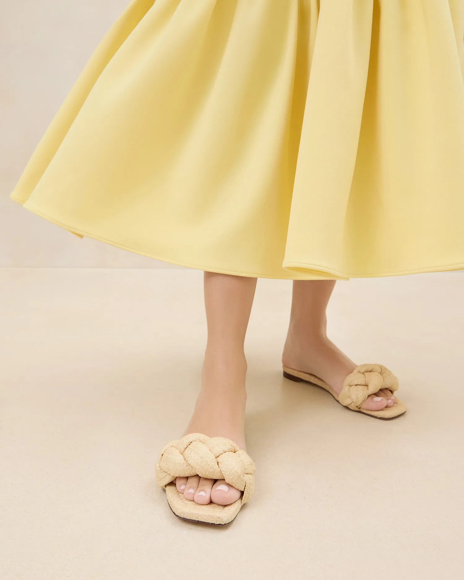 Joanna Natural Braided Sandal