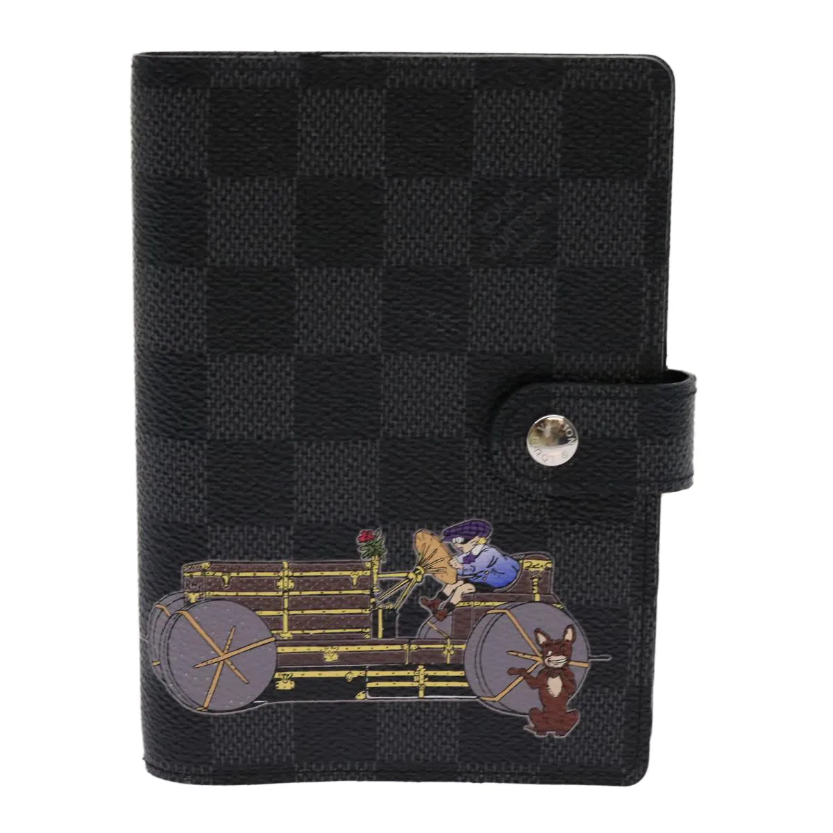 LOUIS VUITTON Damier Graphite Agenda PM Day Planner Cover R21130 LV 69839
