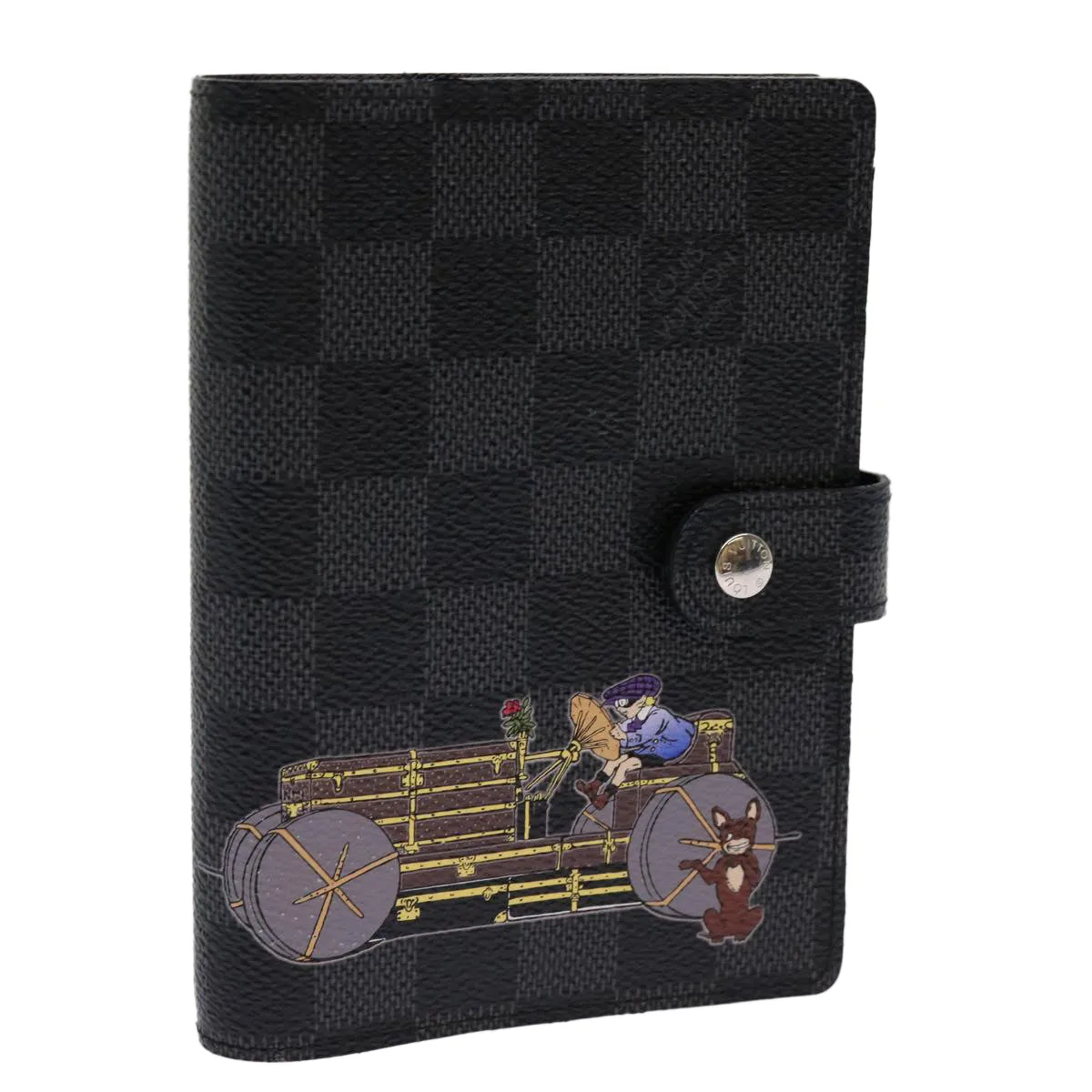 LOUIS VUITTON Damier Graphite Agenda PM Day Planner Cover R21130 LV 69839