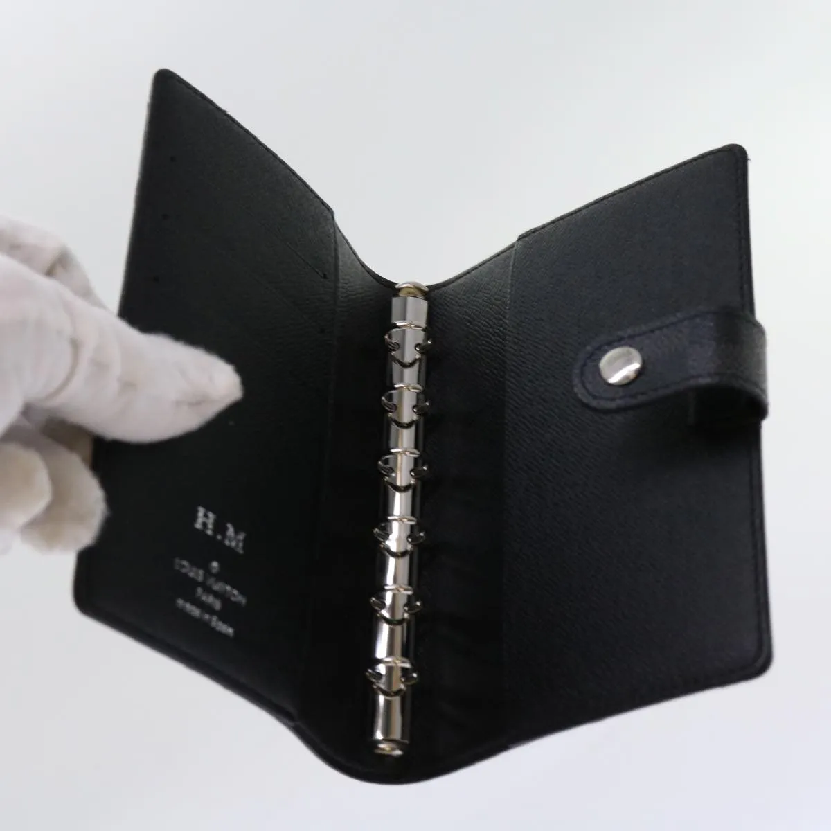 LOUIS VUITTON Damier Graphite Agenda PM Day Planner Cover R21130 LV 69839