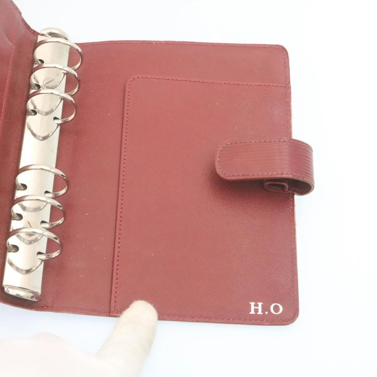 LOUIS VUITTON Epi Agenda MM Day Planner Cover Red R20047 LV ar5964