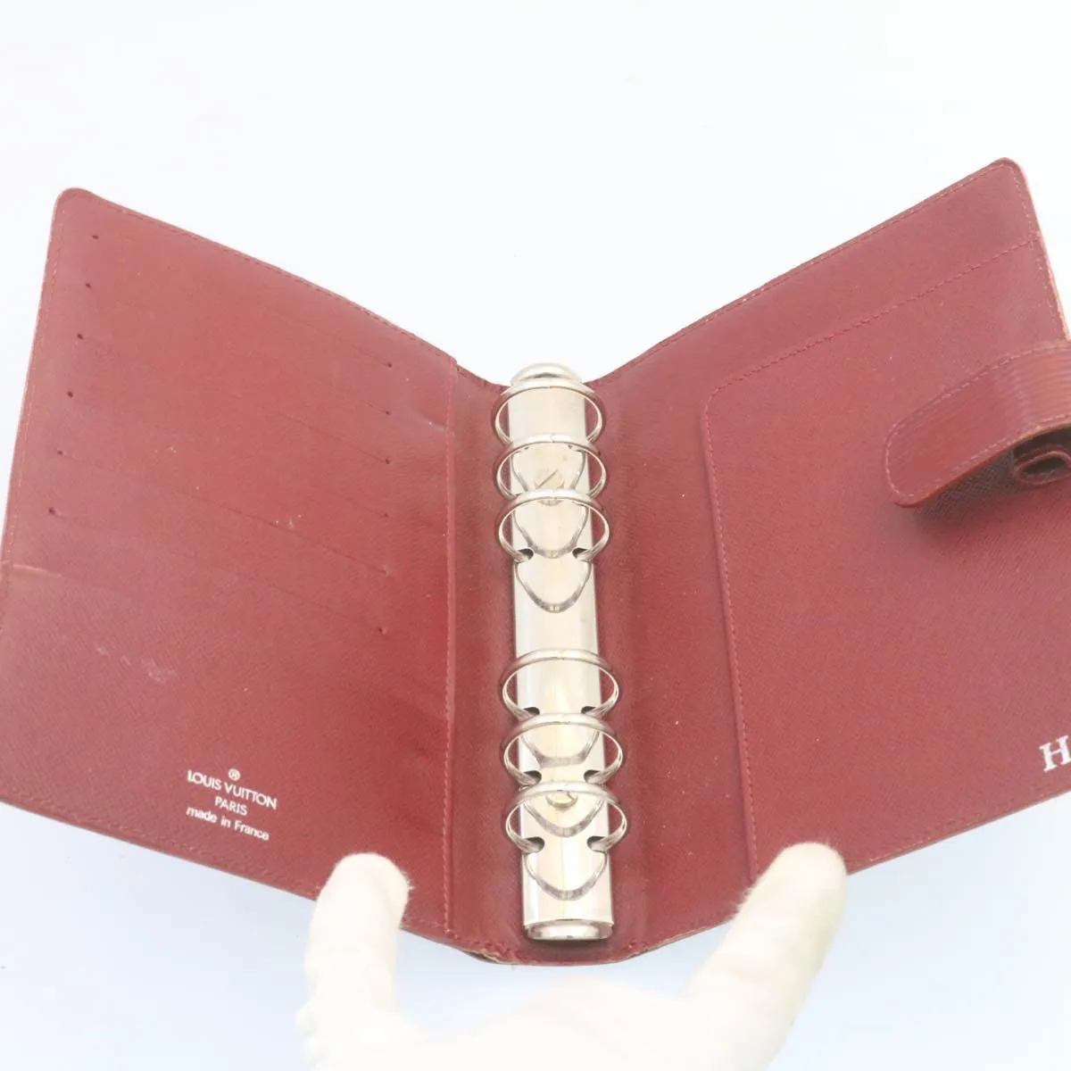 LOUIS VUITTON Epi Agenda MM Day Planner Cover Red R20047 LV ar5964