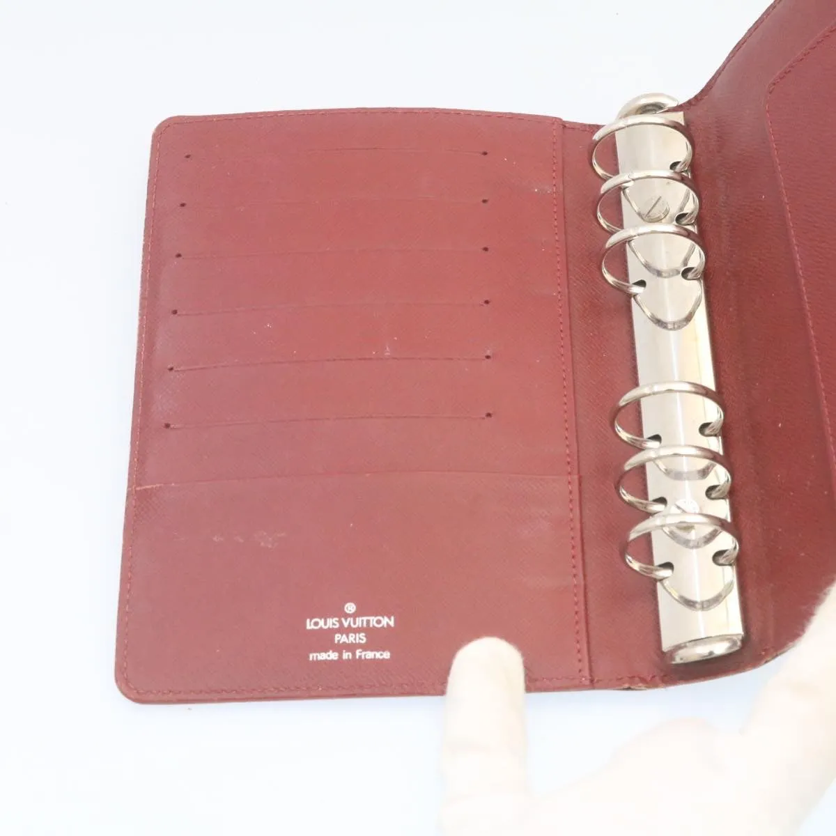 LOUIS VUITTON Epi Agenda MM Day Planner Cover Red R20047 LV ar5964