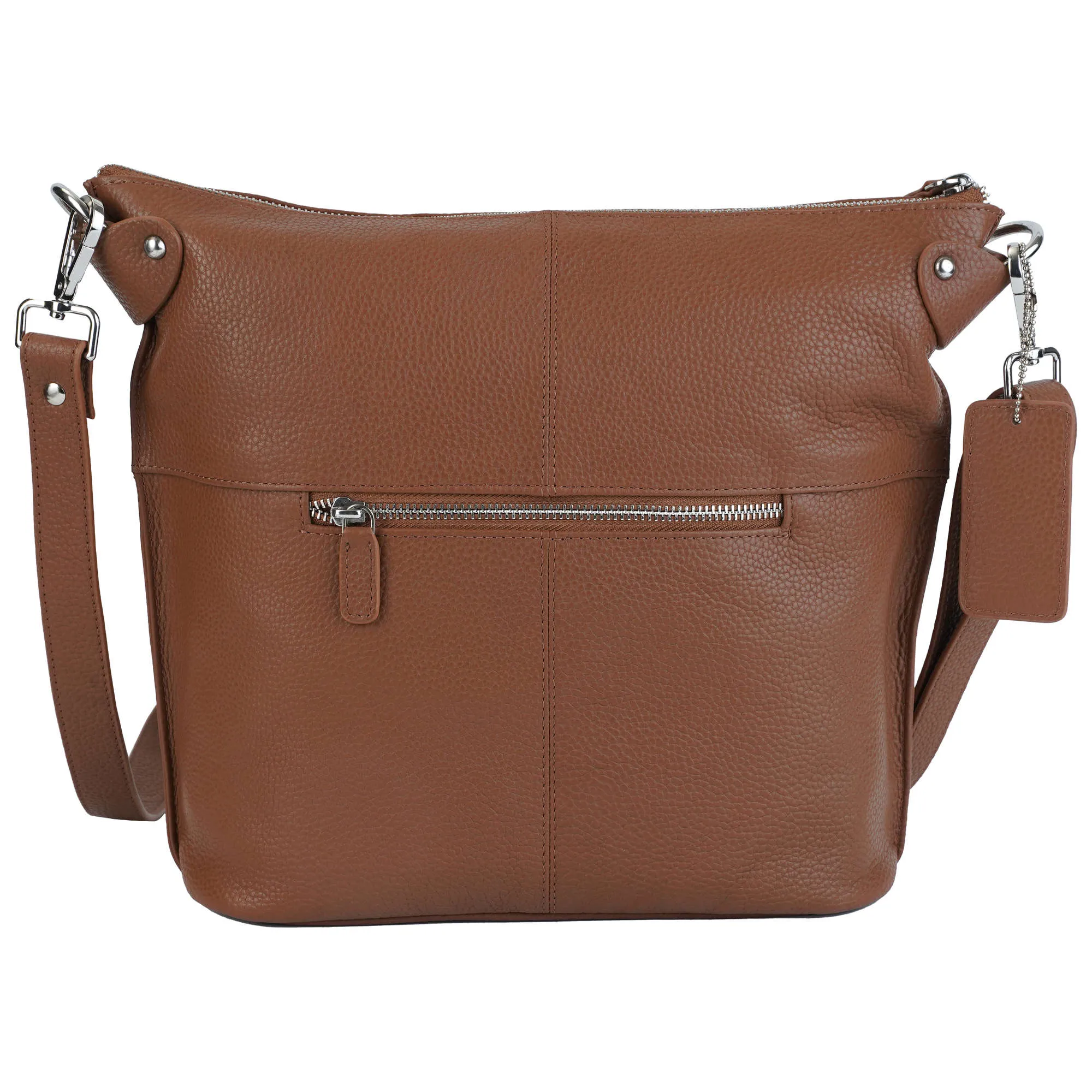 Mancini Pebbled Susan Crossbody Hobo