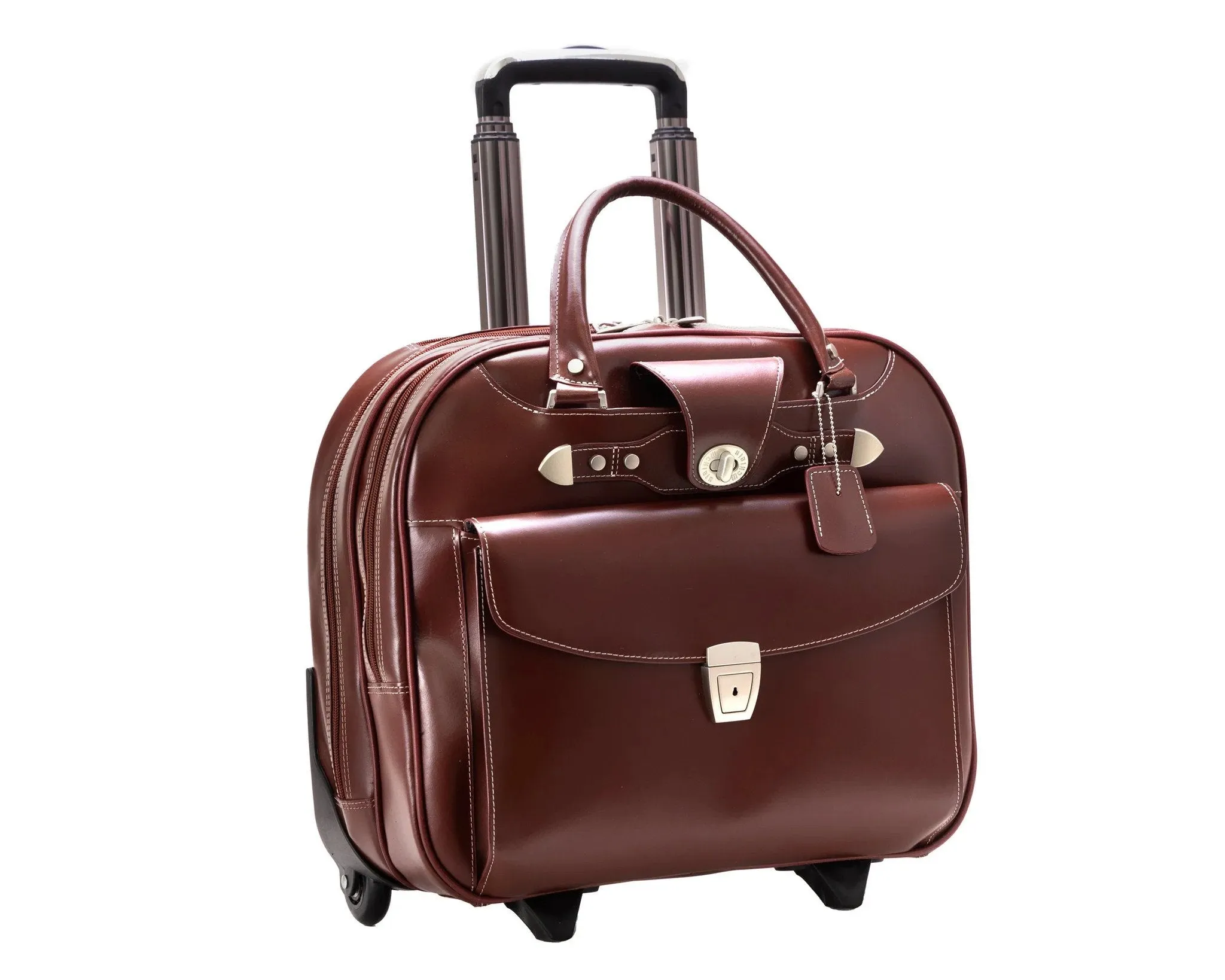 McKlein DENALI Leather Wheeled Ladies Laptop Case