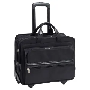McKlein FRANKLIN | 17” Nylon Patented Detachable -Wheeled Laptop Briefcase