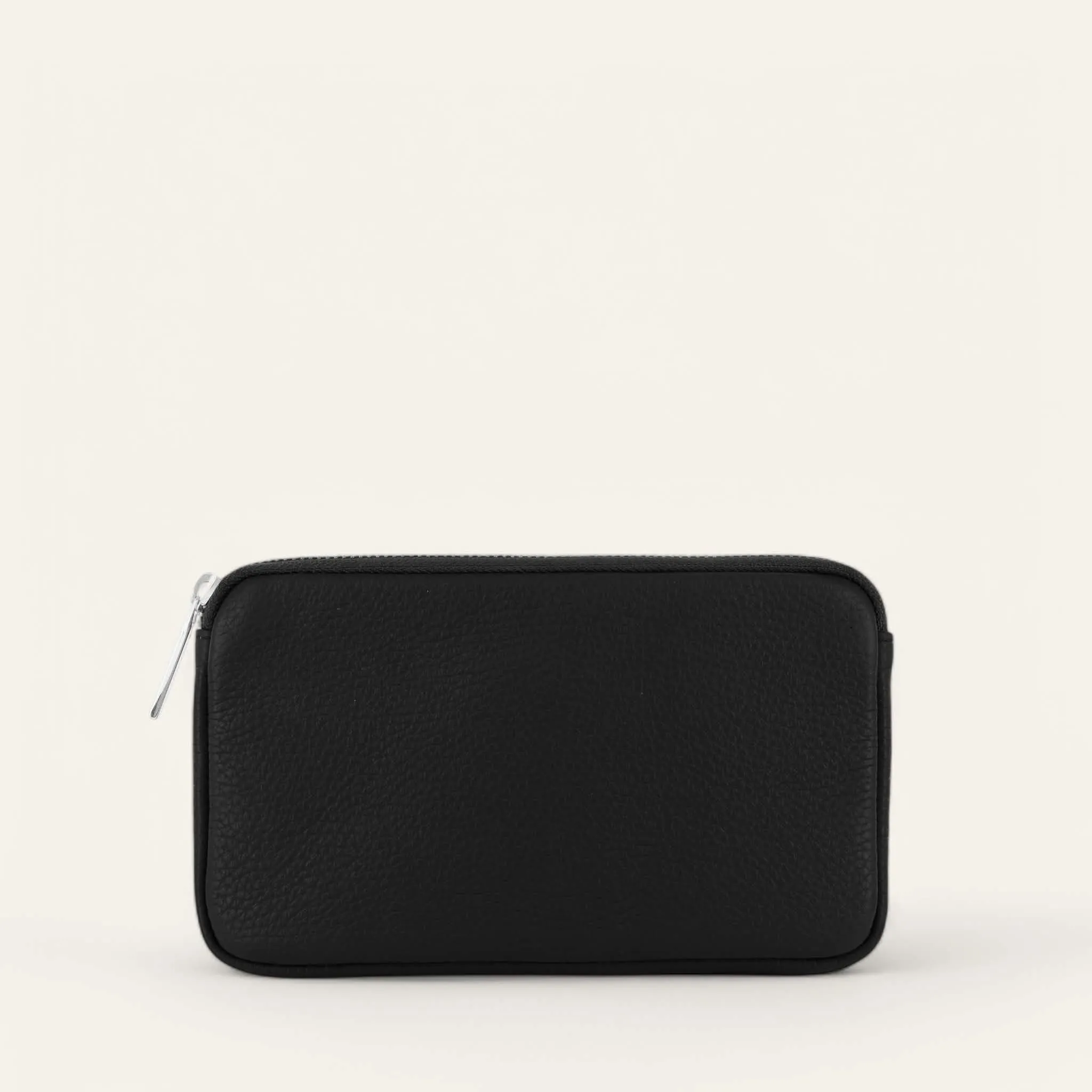 Millie Pouch | Black with Silver hardware