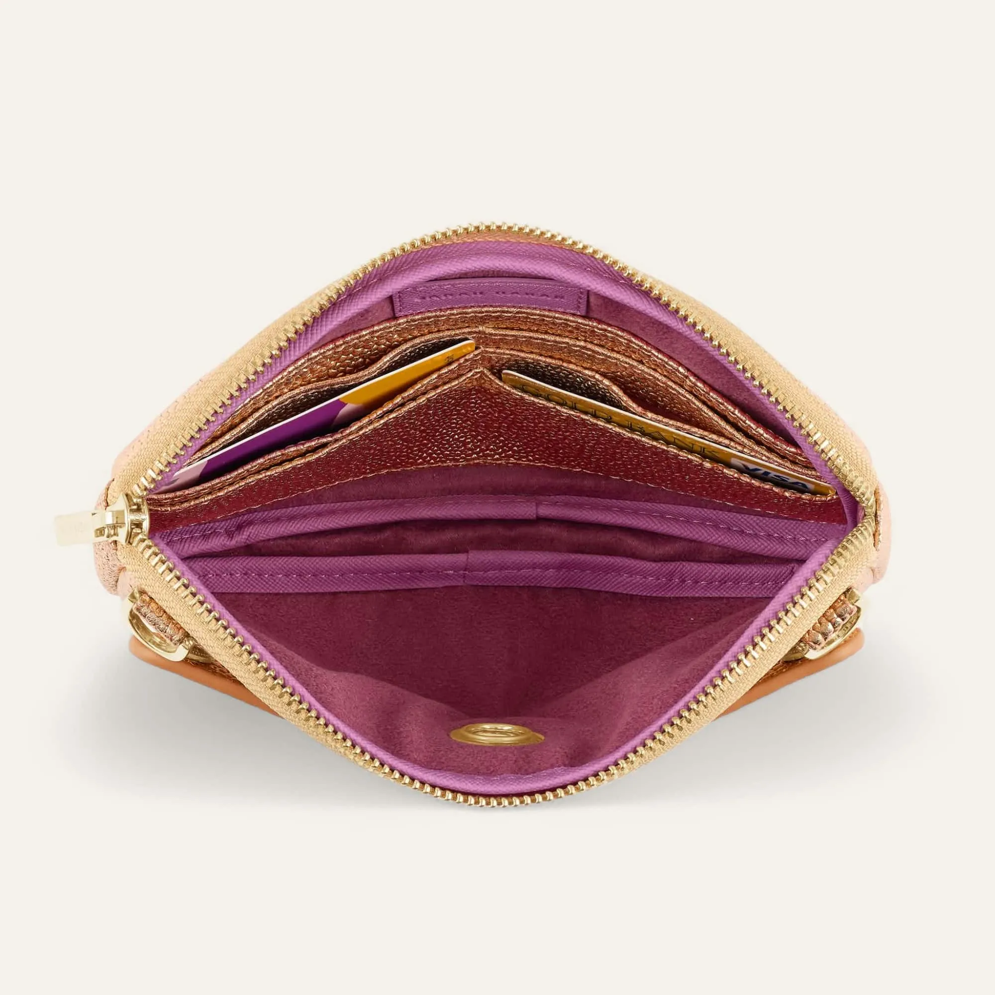 Millie Pouch | Blush Rose with Gold hardware