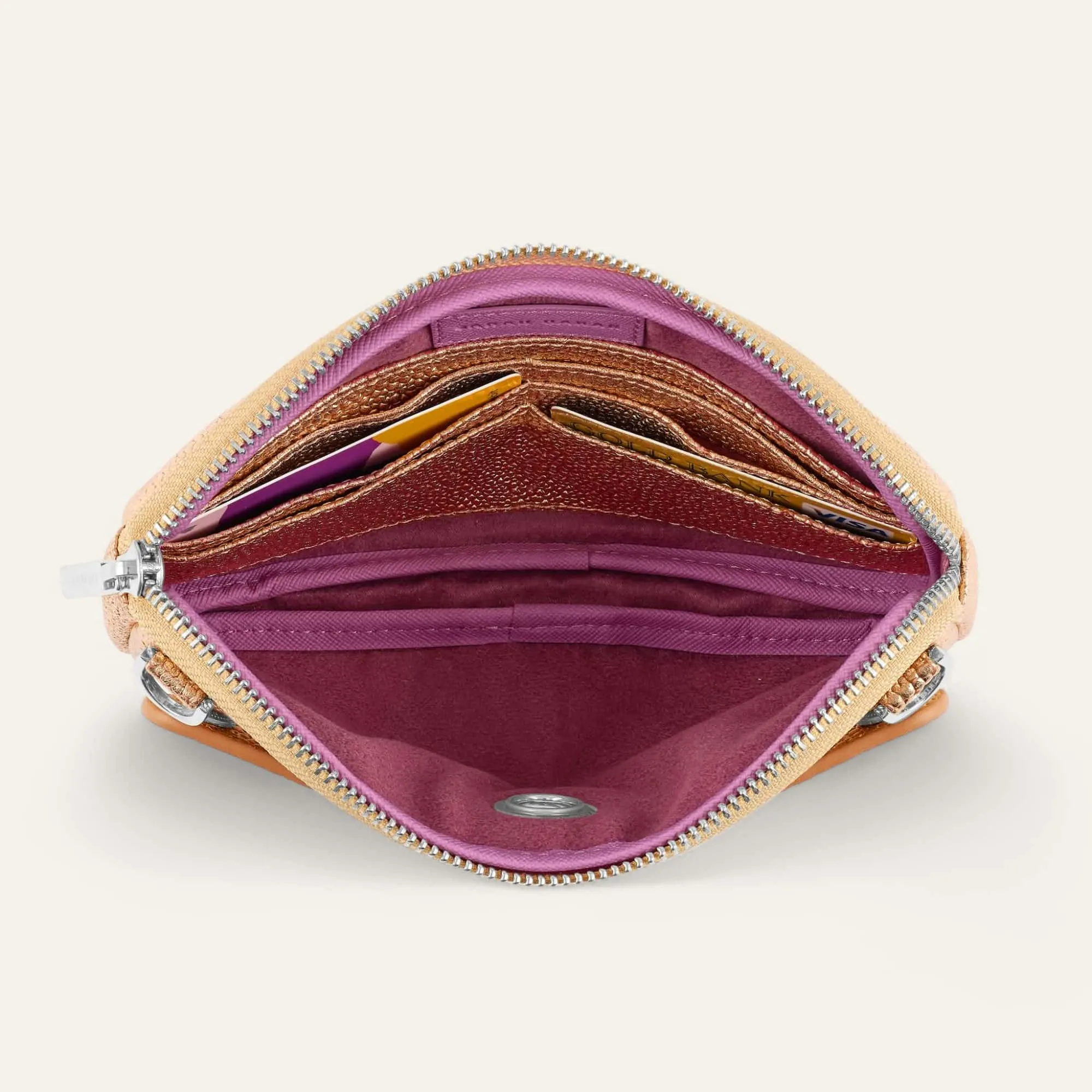 Millie Pouch | Blush Rose with Silver hardware