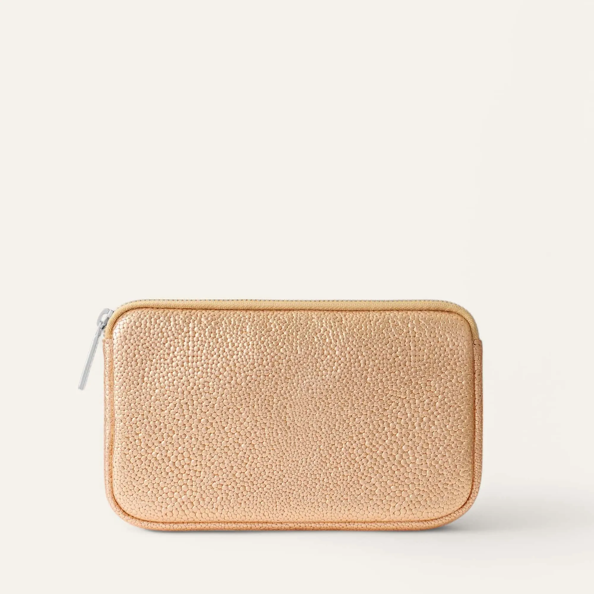 Millie Pouch | Blush Rose with Silver hardware