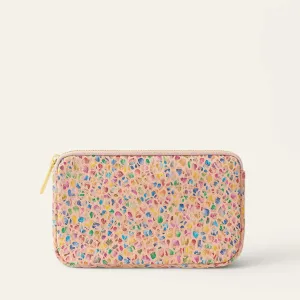 Millie Pouch | Confetti with Gold hardware