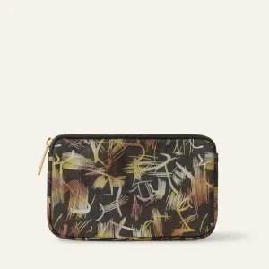 Millie Pouch | Japanese Gardens with Gold hardware