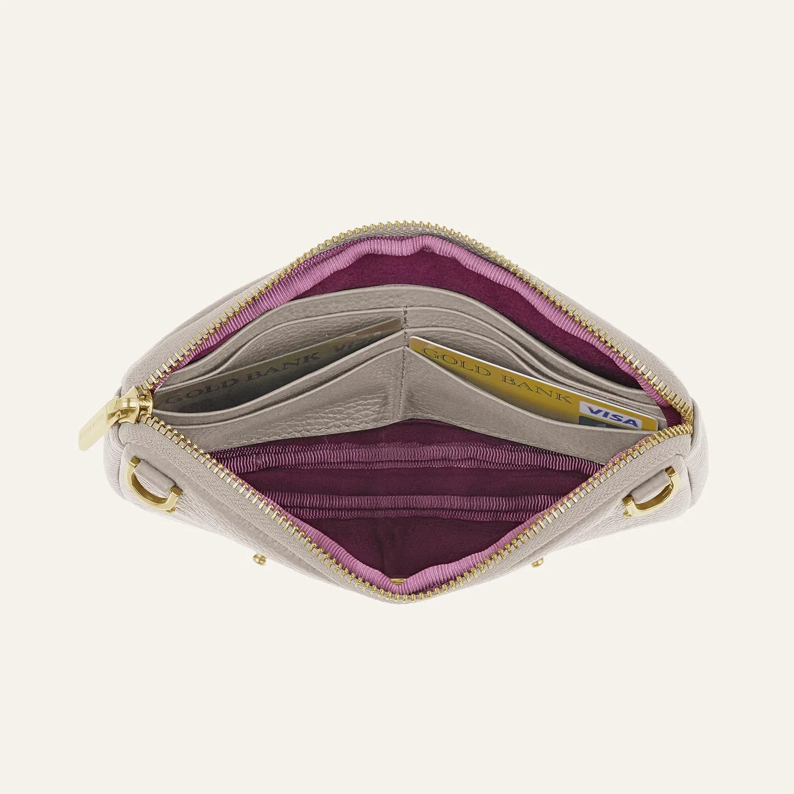 Millie Pouch | Porcelain with Gold hardware