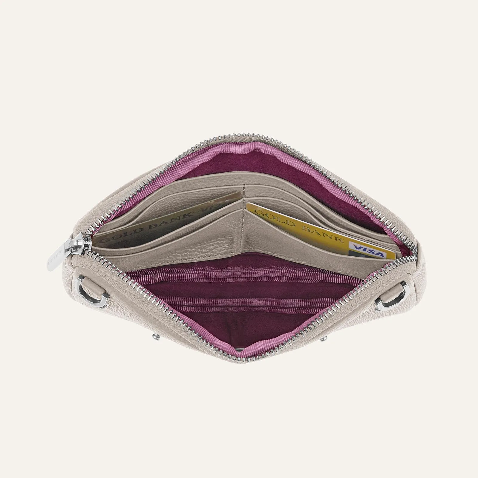 Millie Pouch | Porcelain with Silver hardware