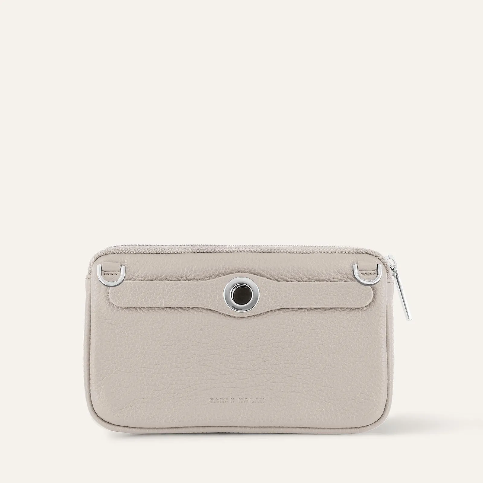 Millie Pouch | Porcelain with Silver hardware