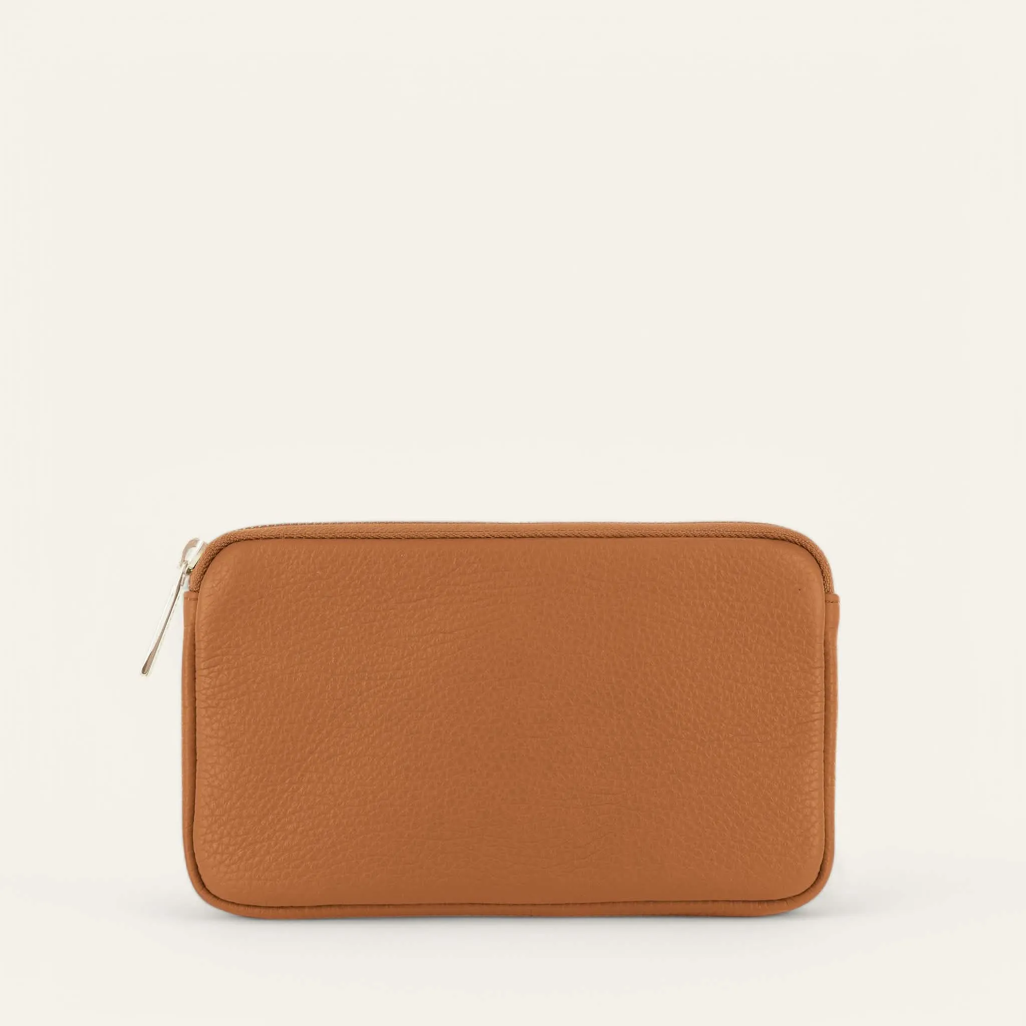 Millie Pouch | Tan with Gold hardware