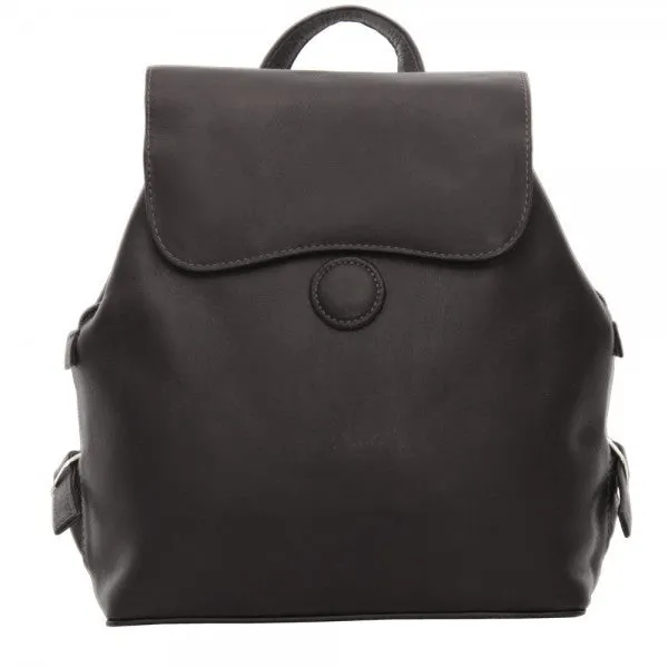 Piel Leather Flap Over Button Backpack
