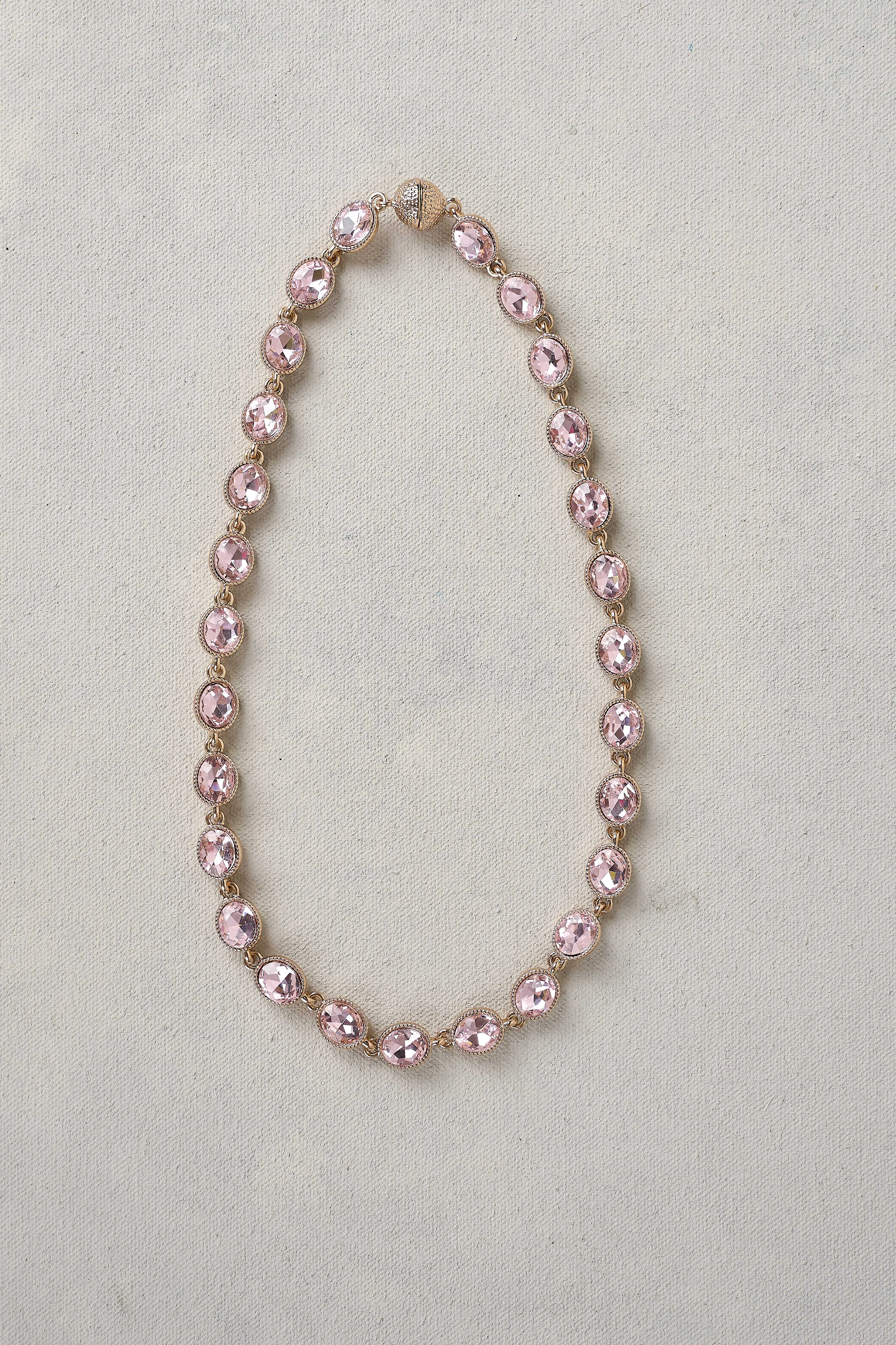 Pink Tourmaline Gem Necklace