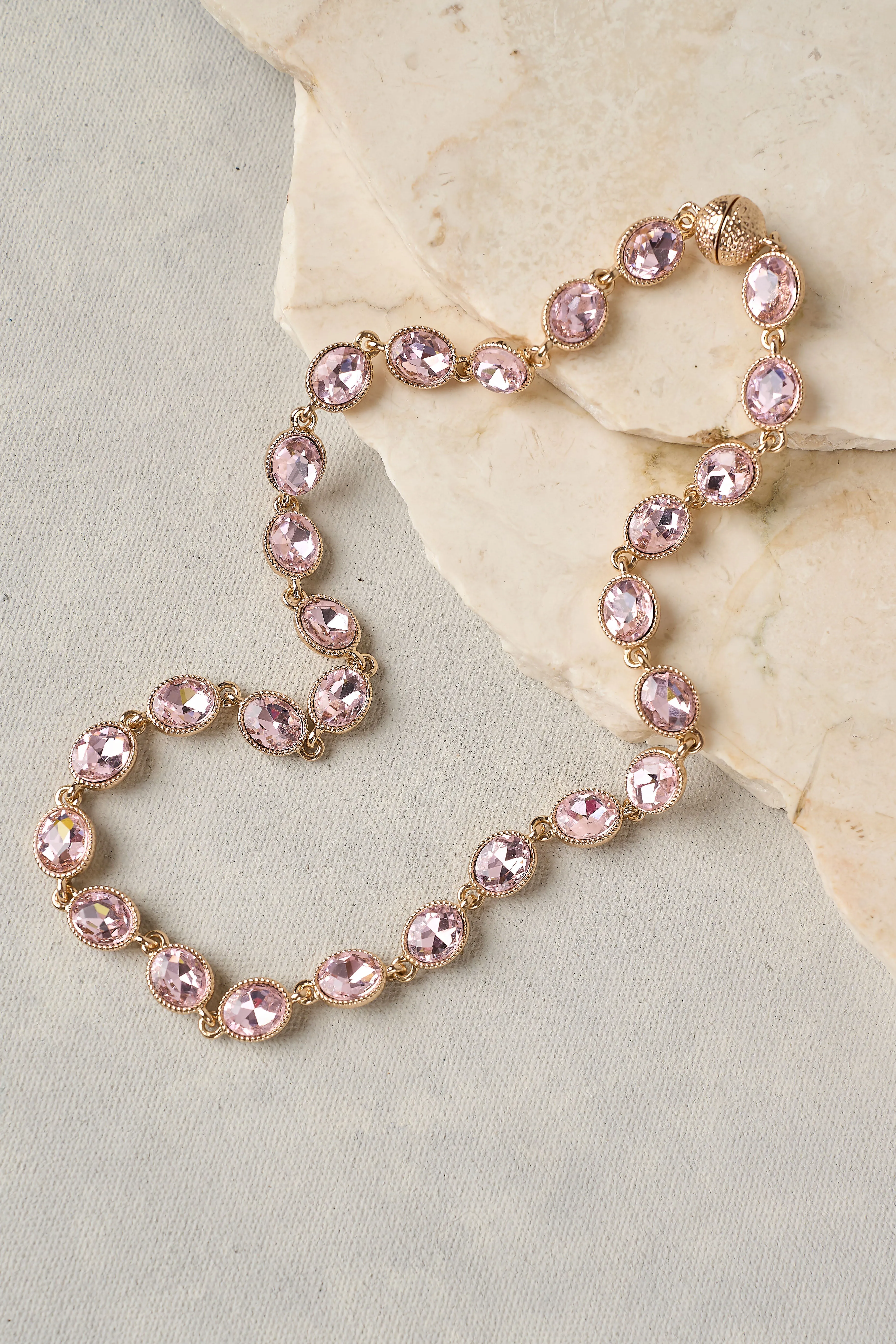 Pink Tourmaline Gem Necklace