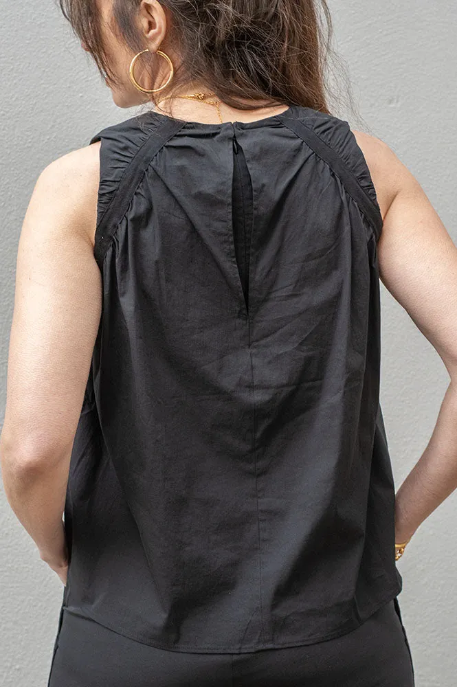 Rabens Saloner Aio Papery Gathered Top