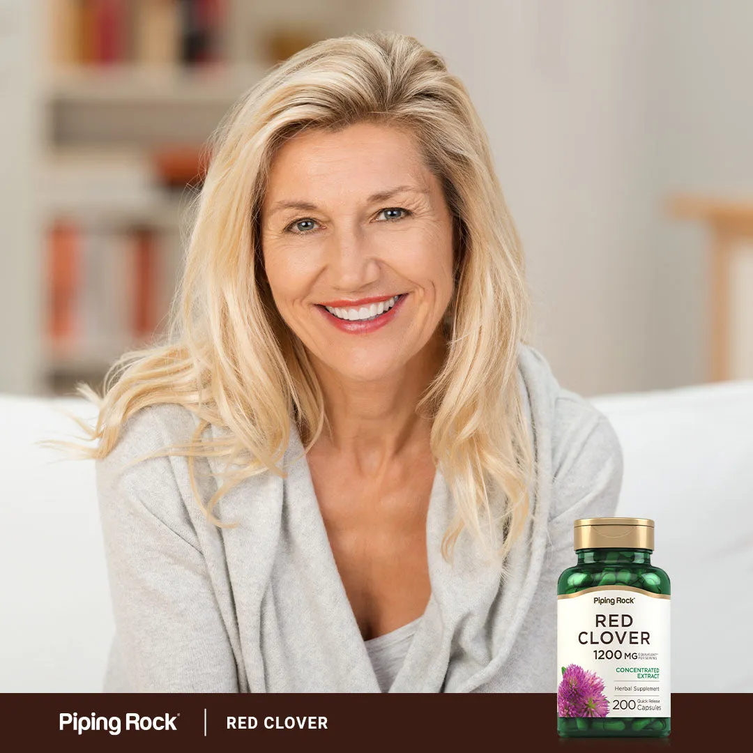 Red Clover, 1200 mg (per serving), 200 Quick Release Capsules