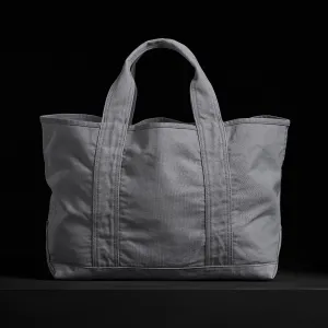 Small Canvas Tote - Silver