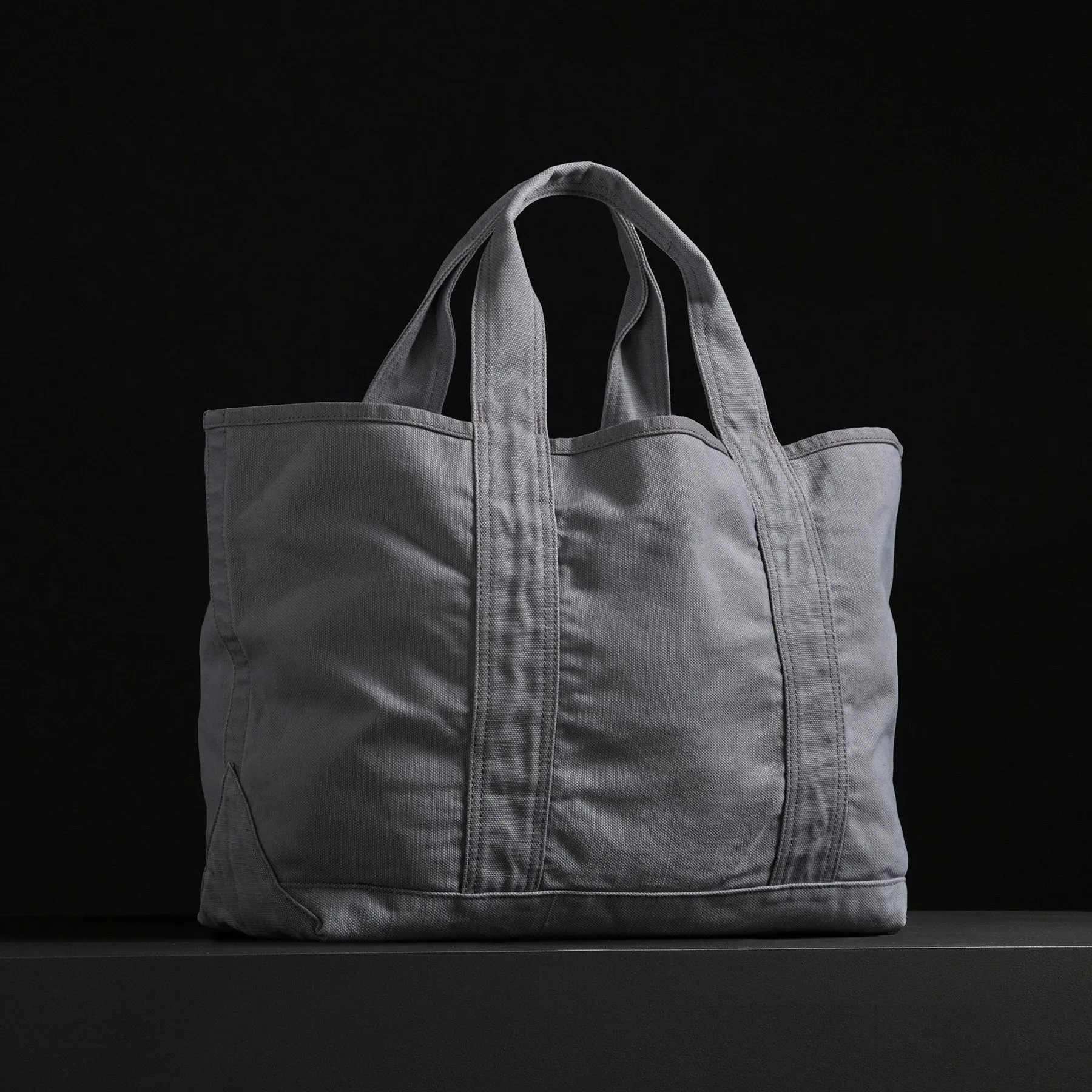 Small Canvas Tote - Silver